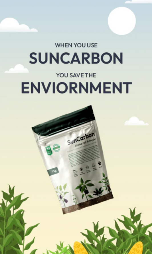 Suncarbon Biochar Soil Enhancer enriched with seaweed and humate (1 K.g)