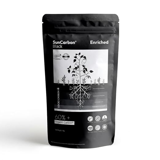 SunCarbon Black | Biochar Soil Amendment | 60%+ Organic Carbon | ECOCERT Certified